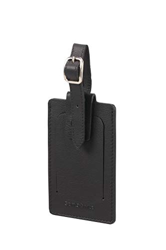 SAMSONITE Global Travel Accessories - ID Leather Etiqueta para Equipaje 12 Centimeters 1 Negro (Black)