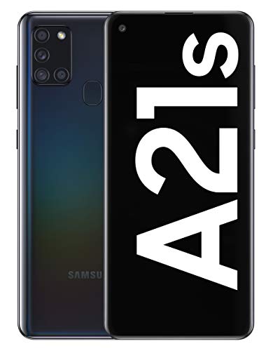 Samsung Galaxy A21s - Smartphone de 6.5" (3 GB RAM, 32 GB de Memoria Interna, WiFi, Procesador Octa Core, Cámara Principal de 48 MP, Android 10.0) Color Negro [Versión española]