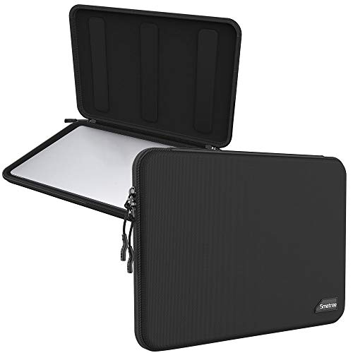 Smatree Funda Protectora rígida para Macbook Pro 2015-2018 de 13,3 Pulgadas/Air 2015-2018 de 13,3 Pulgadas/MacBook de 12 Pulgadas/Pantalla Retina Negra/Surface Go / 6 Funda para portátil