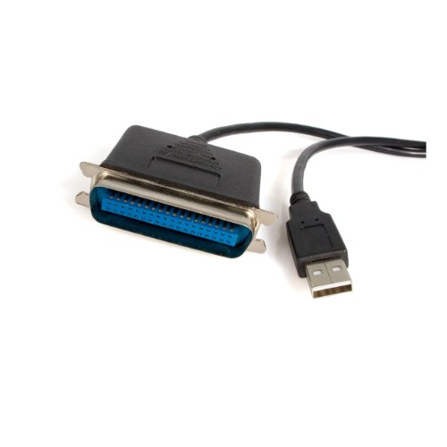 StarTech ICUSB1284- Adaptador de puerto paralelo USB a IEEE, Negro