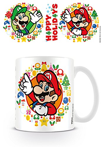 Super Mario - Mug Happy Holidays, 320 ML