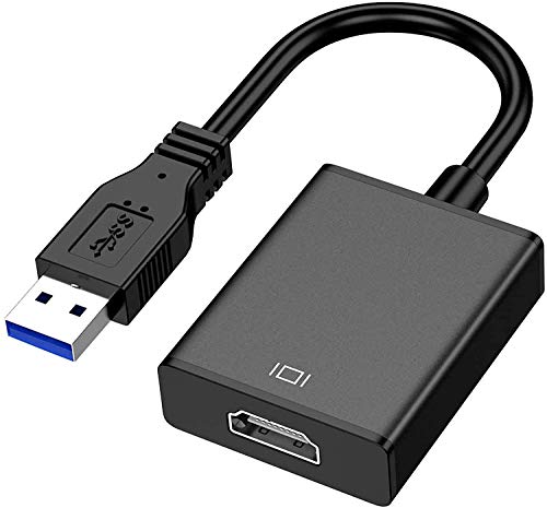 USB C HDMI,Cable USB C a HDMI,USB 3.0/2.0 a HDMI 1080P Full HD Video Audio Adaptador Convertidor de Monitor múltiple para Computadora Portátil Proyector HDTV Compatible con Windows XP 7/8 / 8.1/10