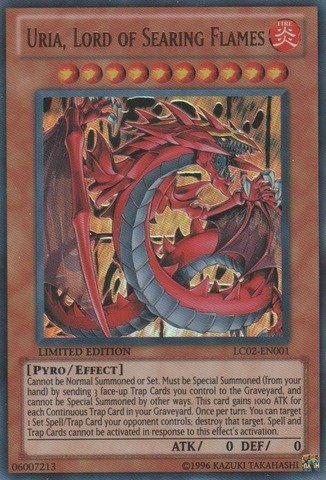 YU-GI-OH! - Uria, Lord of Searing Flames (LC02-EN001) - Legendary Collection 2 - Limited Edition - Ultra Rare by