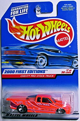2000 First Editions #7 Chevy Pro Stock Truck Light Purple In Tampo #2000-67 Collectible Collector Car Mattel Hot Wheels 1:64 Scale by Hot Wheels