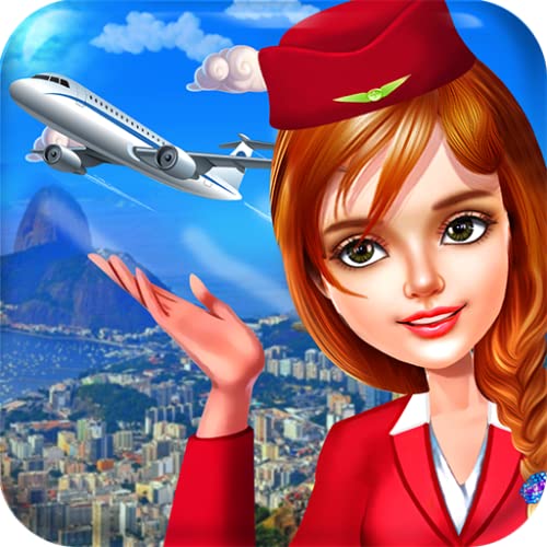 Aerolínea Azafata y Auxiliar de vuelo - Equipo profesional de cabina en una famosa aerolínea mundial de viajeros