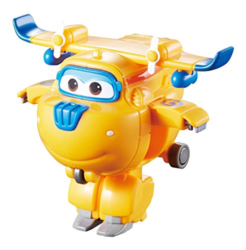 Alpha Animation & Toys- Transforming Super Wings YW710020 Mini Transform a Bots Donnie Plane, Color azul, naranja ( , color/modelo surtido