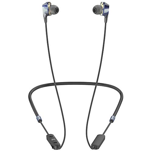 ALWUP Auriculares Bluetooth, Audifonos Inalámbricos con Cuello IPX5 Impermeable Dual Driver Dynamic Neckband Headphones con Micrófono Bluetooth 5.0 Earphones In-Ear Deportivos en Funcionamiento
