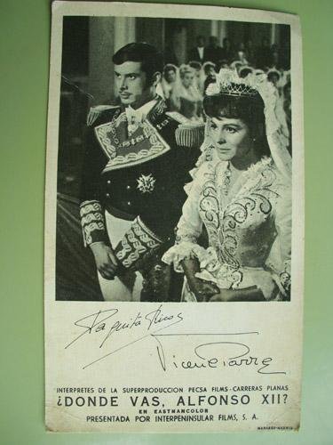 Antiguo Folleto Cine - Old Card Film : ¿Dónde vas, Alfonso XII?