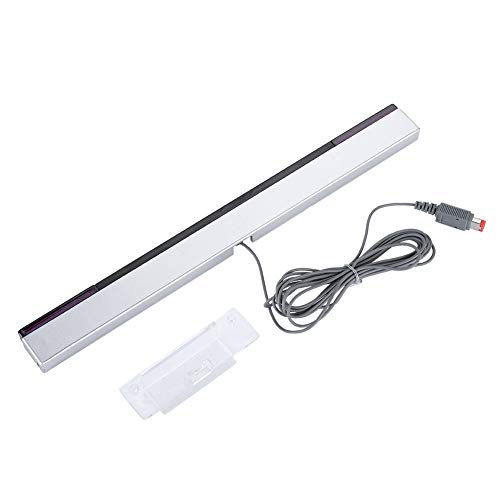ASHATA Barra de Sensores de Rayos Infrarrojos de Señal Infrarroja/Receptor con Cable y Standcfor para Nintendo Wii Consola
