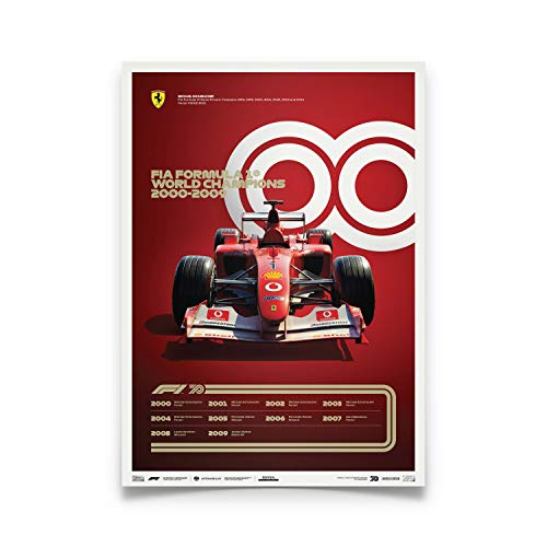 Automobilist | FÓRMULA 1® DÉCADAS - 2000 Ferrari | Edición Limitada | Estándar Tamaño del cartel