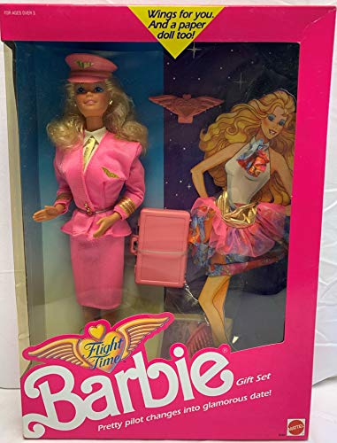Barbie Doll Flight Time Gift Set 1989 New