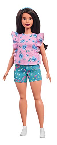 Barbie Fashionista, Muñeca Flores fashion, juguete +7 años (Mattel FJF43)