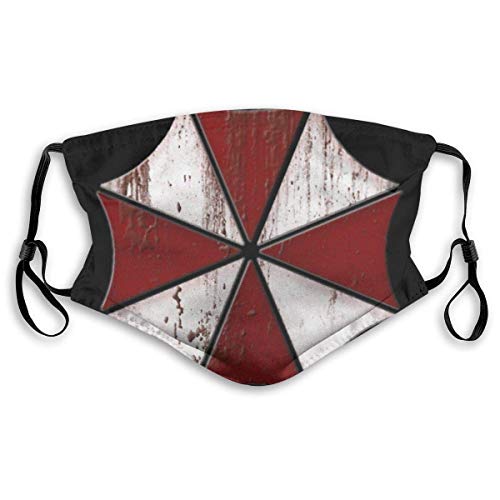 beautiful& Face Decorations Umbrella Corp Bloody Logo Resident-Evil Unisex Mouth-Muffle Face Scarf Mouth Cover 5.9x7.9 Inch(15 x 20 cm)