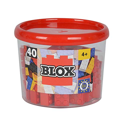Blox - Bote de 40 Bloques, Color Rojo (Simba 4118875)