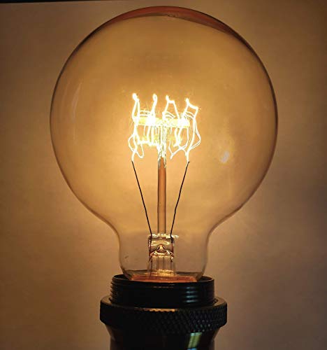Bombillas Vintage Edison E27, Bombilla de Filamento Edison 60W, ST64 Tornillo 220V-240V Lámpara de vidrio Filamento de tungsteno (2 Pack) [Clase de eficiencia energética E] (Tipo 3)