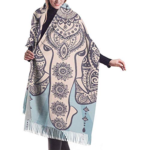 Bufanda de invierno Cachemira Sensación Vintage Gráfico Loto indio Bufandas lindas Chales elegantes Envolturas Suaves mantas cálidas Bufandas para mujeres