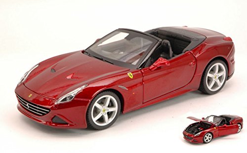 Burago BU26011R Ferrari California T Open Top 2014 Amarant Metallic 1:24 Model Compatible con
