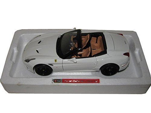 Burago Ferrari California T Open Top Convertible White Signature Series 1/18 by Bburago 16904