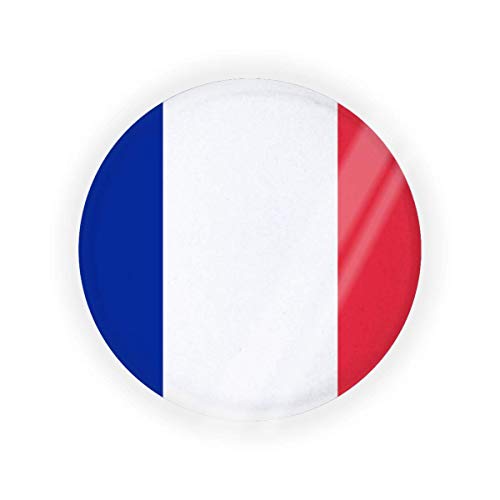 Caja de cojín de aire vacía de la bandera de Francia, caja de cojín de pacto, cosmético de maquillaje BB CC líquido crema base contenedor