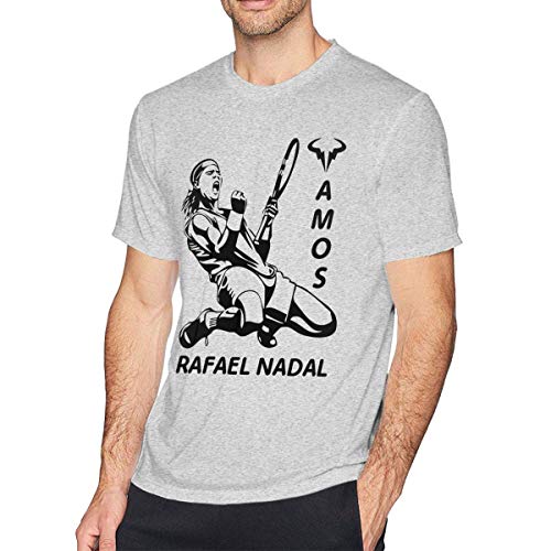 Camisetas de Manga Corta de los Hombres,Rafael-Nadal T-Shirt Men's Short Sleeve T Shirts Jersey tee Shirts Plus Size Four Grand Slam Tennis Tournament Logo 6XL Graphic Sports