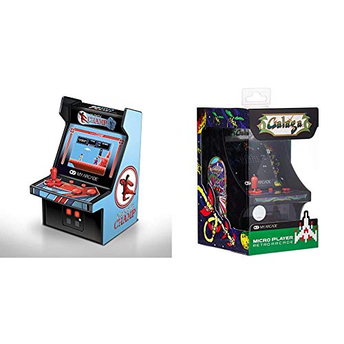 Data East My Arcade Karate Champ Micro Arcade Machine + My Arcade Consola Micro Player Retro Galaga