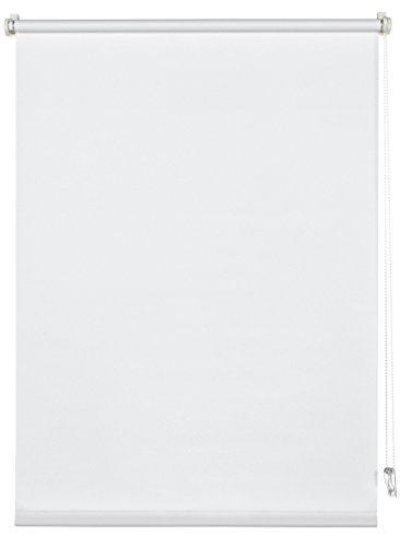 Deco Company Estor Enrollable para fijación con Clip, Opaco, Todas Las Piezas de Montaje Incluidas, Color Blanco, 85 x 150 cm (Ancho x Alto)