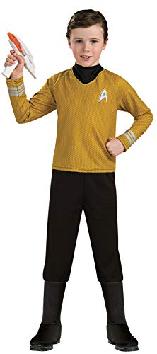 Deluxe Capitán Kirk - Star Trek - Childrens Disfraz - Pequeño - 117cm