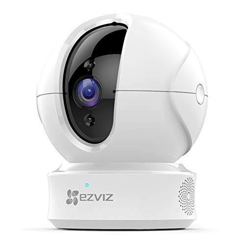 EZVIZ Cámara vigilancia WiFi Interior 720p cámara IP 360° de Seguridad con visión Nocturna Detección de Movimiento Monitor de bebé Infrarroja, Audio bidireccional Funciona con Alexa WiFi 2.4G CTQ6C