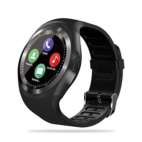 FENHOO Smartwatch, Reloj Inteligente para Hombre Mujer niños con Ranura para Tarjeta SIM, Pulsera de Actividad Inteligente con podómetro Llamada Notificación de Mensajes Smartwatch para Android