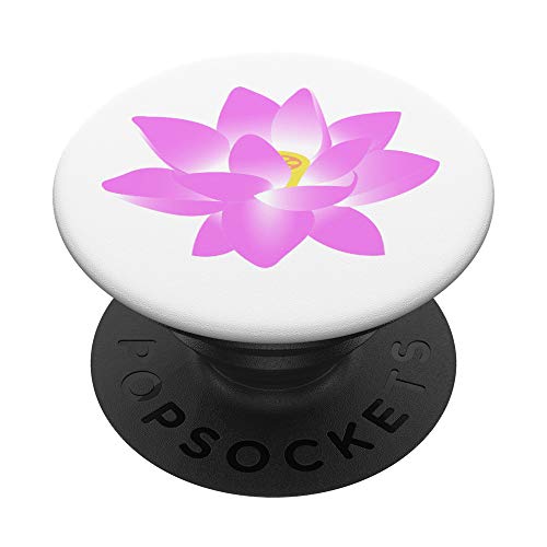 Flor de loto rosa PopSockets Agarre y Soporte para Teléfonos y Tabletas