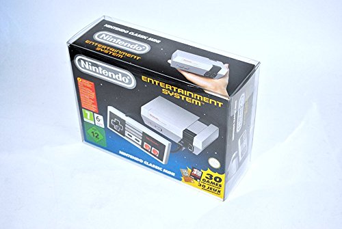 Glacier Games 2 juego de la caja protectora para Nintendo Mini clásico: Nintendo Entertainment System / NES Nintendo Classic Mini caja de adaptación perfecta / Crystal Clear