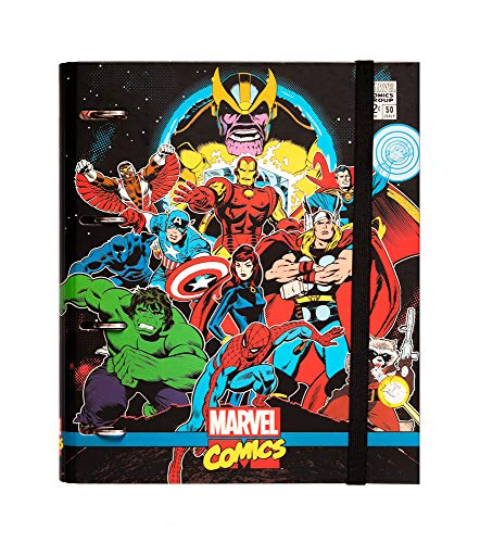 Grupo Erik Carpeta 4 anillas troquelada premium Marvel comics Avengers