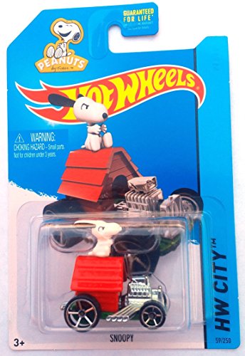 Hot Wheels 2015 Snoopy with Dog House Car Peanuts Charlie Brown Charles Schulz * Vehicle #59/250 by