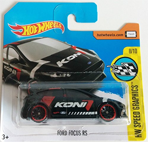 Hot Wheels 2017 HW Speed Graphics Ford Focus RS Black 176/365 (Short Card)