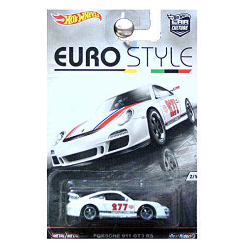 HOT WHEELS EURO STYLE WHITE PORSCHE 911 GT3 RS 2/5
