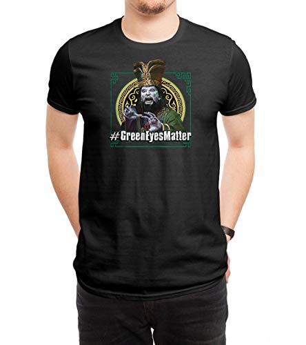 HUANGHUIH Hombre Green Eyes Matter Big Trouble In Little China Cotton Print Camiseta/T-Shirt Top tee XX-Large