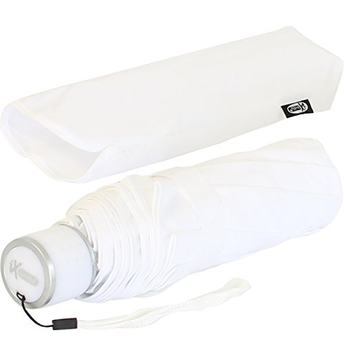 iX-brella Mini Ultra Light - Paraguas de bolsillo para mujer con techo grande, Blanco (Blanco) - .