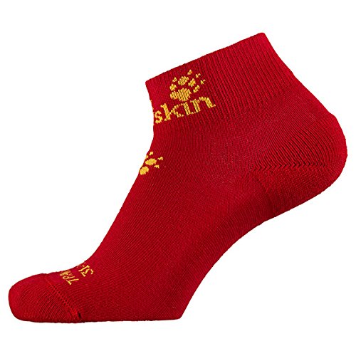 Jack Wolfskin Socken Kids Casual Organic Mid Cut - Calcetines, color rojo, talla 28-30 cm