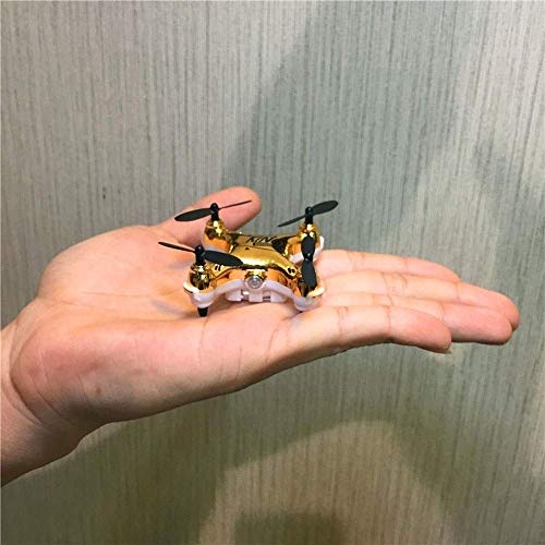 JINHUADAI Super mini micro Nano Quadcopter RC OVNI drone nueva duradero, con focos de LED 2.4G canal 3D eje de rotación del giróscopo flip truco, juguetes de los niños, regalo de Pascua for adultos ma