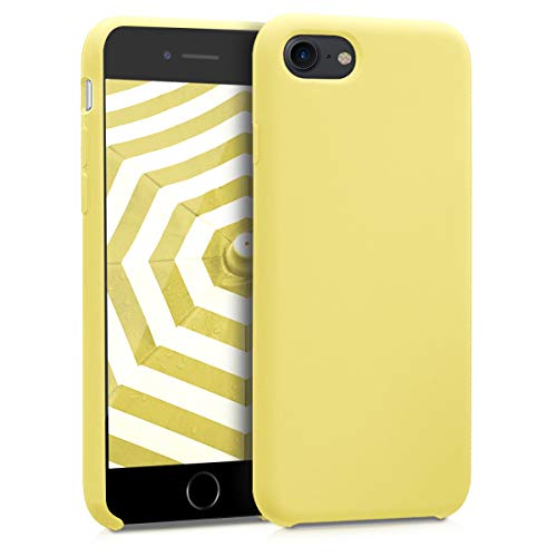 kwmobile Funda compatible con Apple iPhone 7 / 8 - Carcasa de TPU para móvil - Cover trasero en amarillo