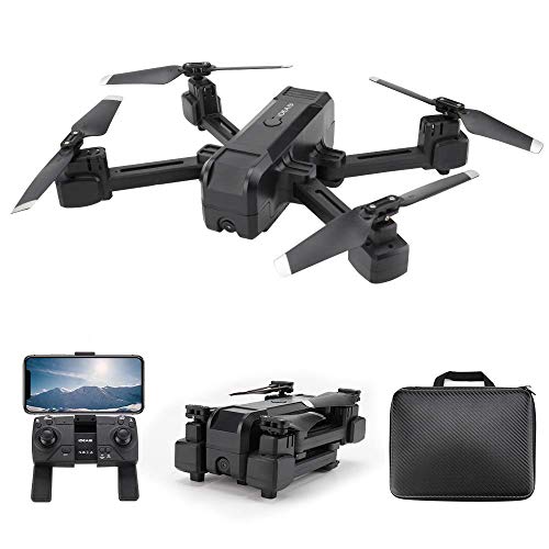 le-idea IDEA19 Drone con Camara HD 2k Drone GPS Drones con Camaras Profesional, 5G WiFi FPV RC Quadcopter con Regreso Automático a Casa, Modo sin Cabeza, Despegue con Una Tecla y Control de Gestos