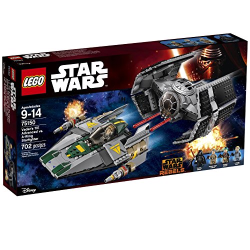 LEGO Star Wars Vader's TIE Advanced vs. A-Wing Starfighter 75150 by LEGO