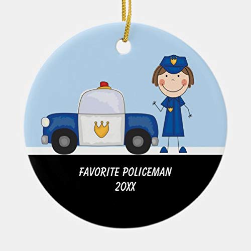 Lplpol Adorable figura de policía con coche de policía