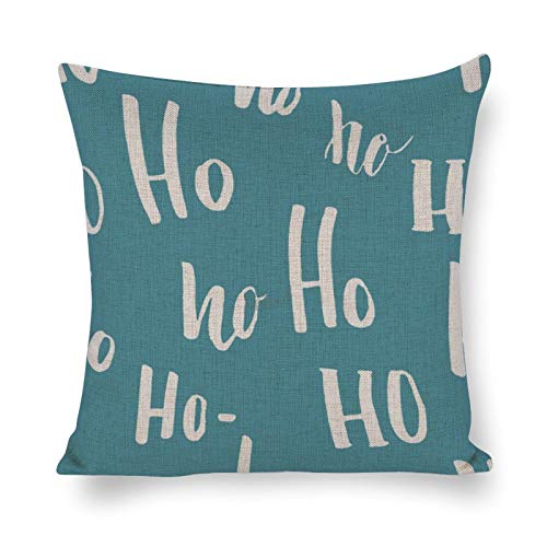 Lplpol Sao793 - Funda de almohada decorativa de lino y algodón para sofá, cama, decoración del hogar de vacaciones, 60 x 60 cm, diseño de Año Nuevo y Navidad