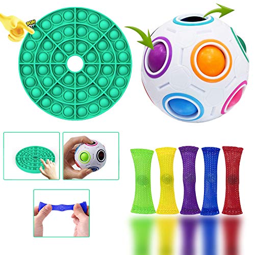 LUOWAN Fidget Toys - Juego de juguetes antiestrés y antiansiedad para la gama de juguetes especiales que favorecen regalos, divertido juego de inquietud para el aula y la oficina
