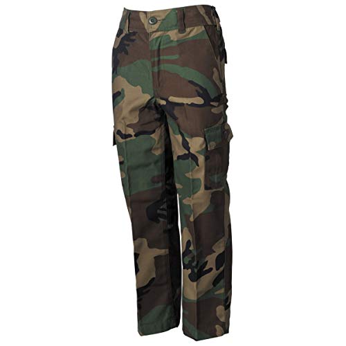 MFH Pantalones BDU del Ejército de los EE.UU. para niños y niñas (Woodland/XL (158/164))