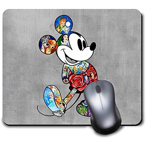 Mickey Mouse Disney Gaming Mouse Pad Alfombrillas Impermeables con Base de Goma Antideslizante para computadora de Escritorio portátil
