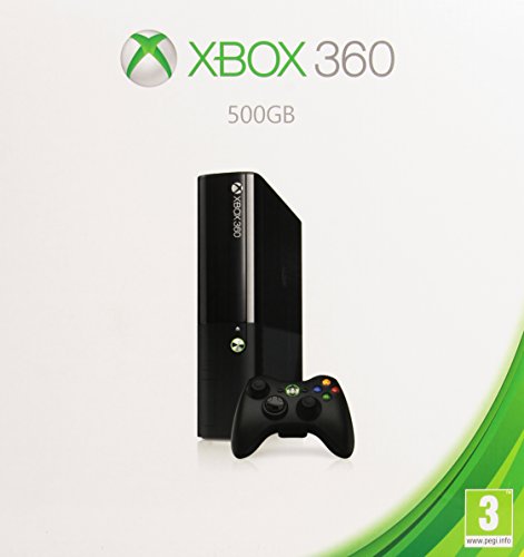 Microsoft Xbox 360 E 500GB Negro Wifi - Videoconsolas (Xbox 360, Negro, 512 MB, DDR3, IBM PowerPC, Unidad de disco duro)