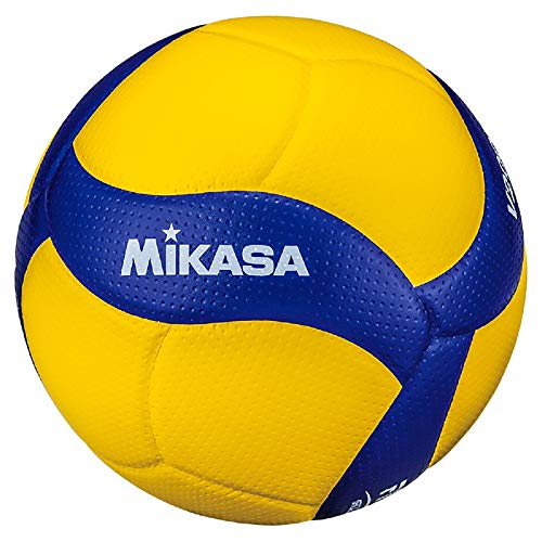 MIKASA Volleyball V200W-ÖVV V200W-ÖVV-Pelota de Voleibol, Azul y Amarillo, 5