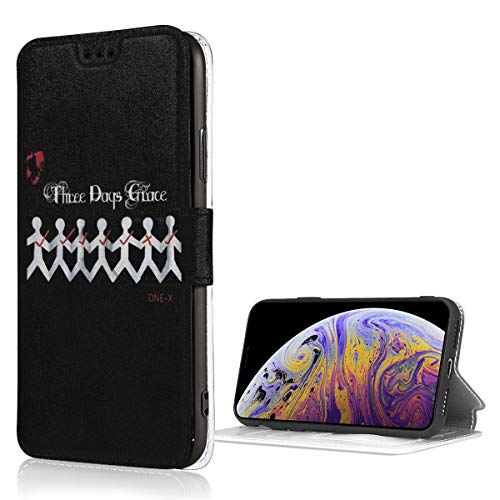 MKDIJIUWL Three Days Grace Band Gone - Funda de piel con tapa para iPhone X/XS